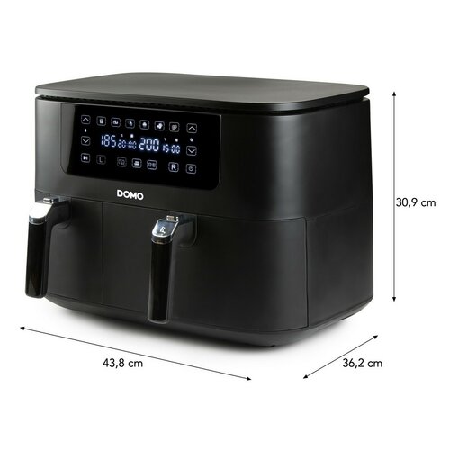 DOMO DO546FR digitálna dvojitá teplovzdušnáfritéza, 3+6 l