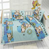 Pościel dla dzieci niedźwiadek niebieski, 95 x 135 cm, 40 x 60 cm