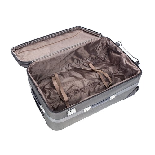 Pretty UP Cestovný textilný kufor TEX28 L, sivá