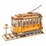 RoboTime dřevěné 3D puzzle Historická tramvaj