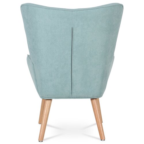 Ohrensessel mit Fußhocker BLUE2, Türkis