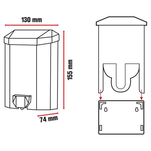 Orion Dozator za milo Pinar, 430 ml