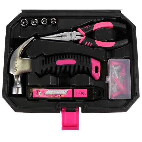 Sixtol Komplet orodja Home Pink, 66 kosov