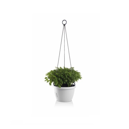 Gardenico Samozavlažovací závěsný květináč Marinabílá, pr. 25 cm
