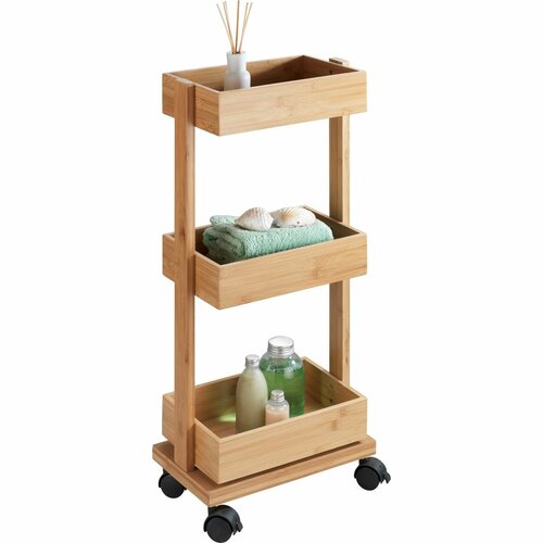 Wenko Bambusový vozík s poličkami TORTONA
