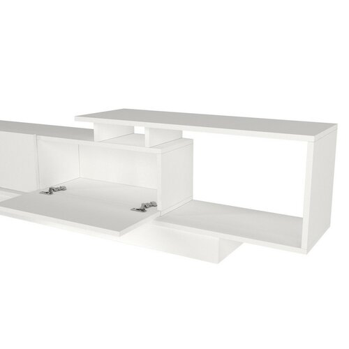 Televízny stolík s policou Asos White