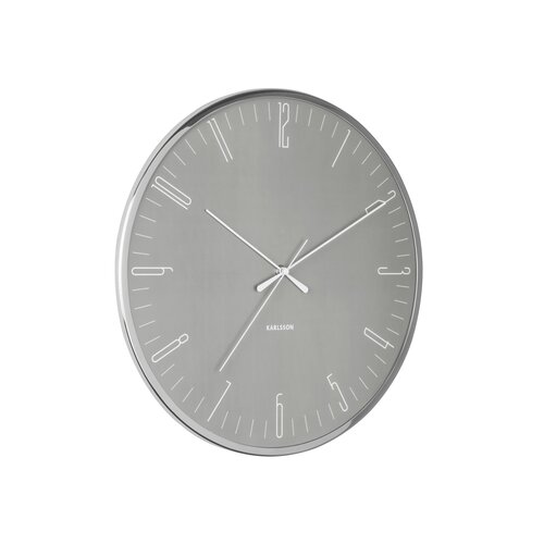 Karlsson KA5754GY Stylowy zegar ścienny, 40 cm