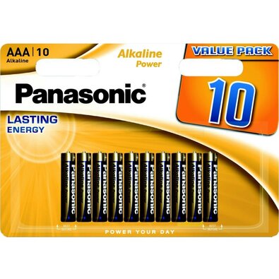 Set baterii alcaline Panasonic LR03APB/10BW, 10buc