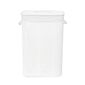 Compactor Coș pentru rufe murdare Bamboo dreptunghiular, alb