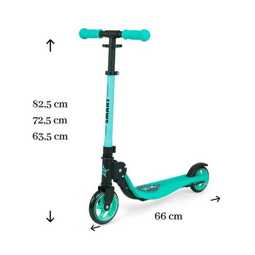 Milly Mally Kolobežka Scooter Smart mätová, 66 x 36,5 cx 82,5 cm