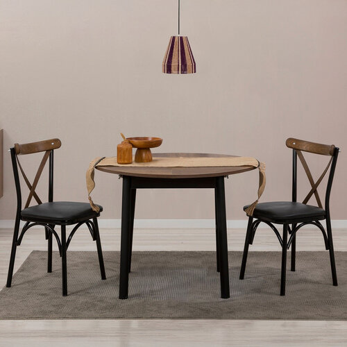 Jídelní stůl Oliver Walnut Black