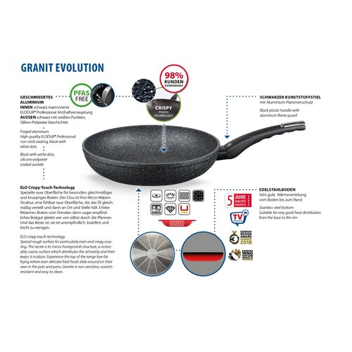 Elo 60032 Ponev z ročajem Granit Evolution 32 cm
