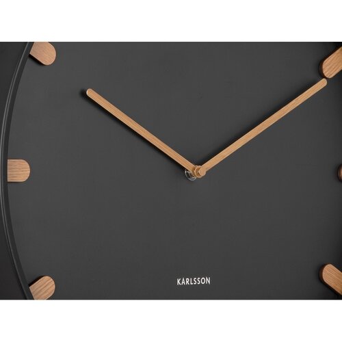 Karlsson 5942BK design falióra 40 cm, fekete