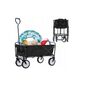 Klappbarer Bollerwagen 116 x 54 x 90 cm, schwarz