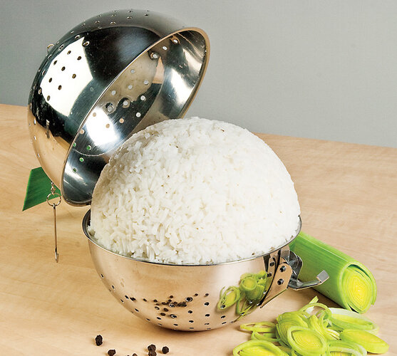 4Home Nerezová koule na rýži