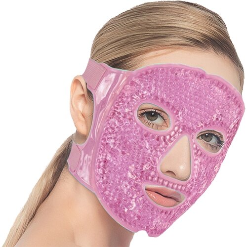 Żelowa maseczka do twarzy, różowy