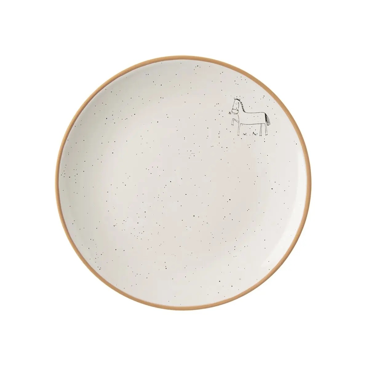 Orion Ceramiczny talerz deserowy Koń wiejski, śr.19,5 cm