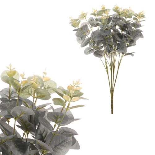 Eucalipt artificial în buchet, culoare verde, 30 x47 cm