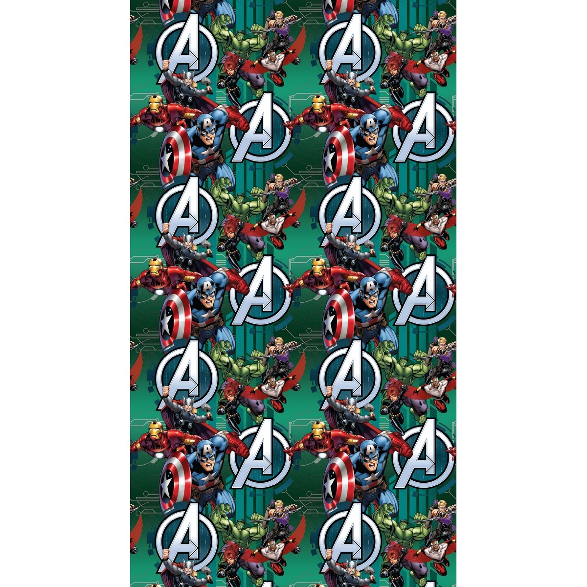 AG ART Dětský závěs Avengers, 140 x 245 cm