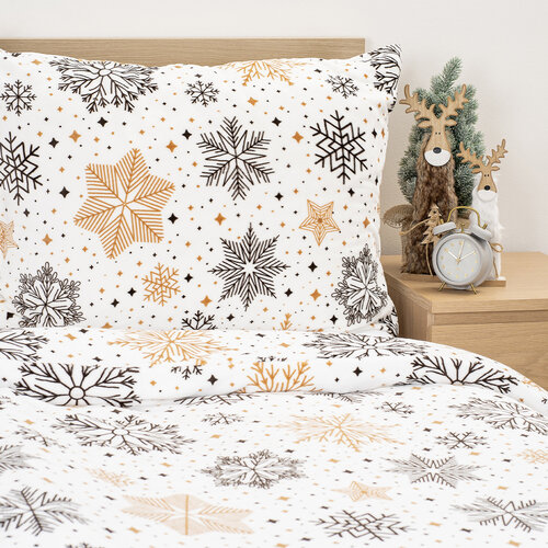 4Home Bettwäsche Mikroflanell Golden Frost, 140 x 220 cm, 70 x 90 cm
