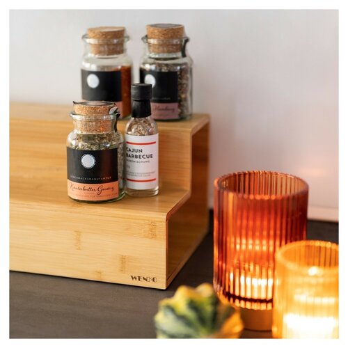 Wenko Bambus Tee- und Kaffee-Organizer 15 x 33 x 17,5 cm