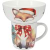 Róka Reggeliző szett, 2 db, porcelán