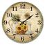 Zegar ścienny Sunflower, śr. 34 cm, drewno