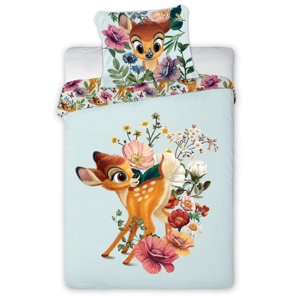 Obrázok Obliečky do postieľky Bambi 01 100x135 40x60 cm 100% Bavlna Faro