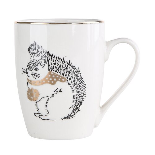 Altom Porcelánový hrnek Nordic Forest Squirrel 300 ml