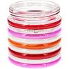Repelentní svíčka Citronella Stripes, 780 g,11 v 12 cm, červená