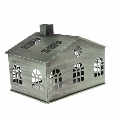 Fém gyertyatartó Rustik House, 16 x 12 x 10 cm