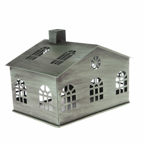 Metall-Kerzenhalter „Rustik House“, 16 × 12 × 10 cm