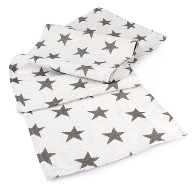 Běhoun Stars bílá, 33 x 140 cm