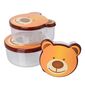 Bear Kids Snack Box Set, 4 Stück, 200 ml, 300 ml, 500 ml und 750 ml