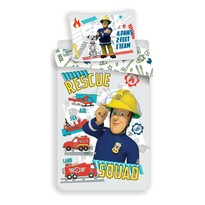 Gyermek pamut ágynemű kiságyba - Tűzoltó Sam Rescue Squad baby, 100 x 135 cm, 40 x 60 cm Gyermek pamut ágynemű kiságyba - Tűzoltó Sam Rescue Squad baby, 100 x 135 cm, 40 x 60 cm