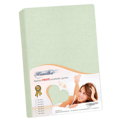 Bellatex Фроте простирадло зелена шавлія, 200 x 220 см