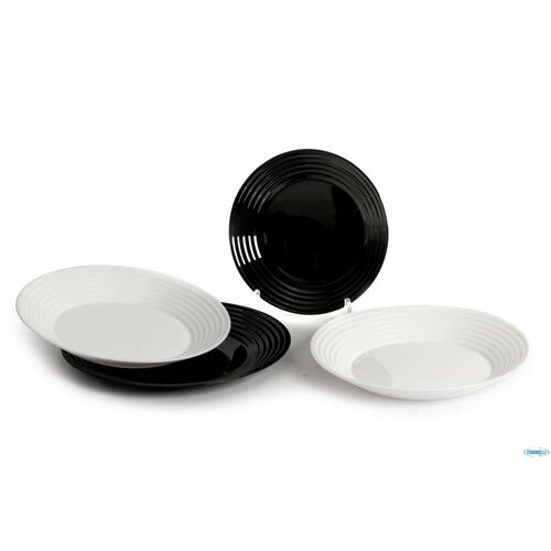 Luminarc Столовий набір з 18 предметів HARENA, чорно-білий