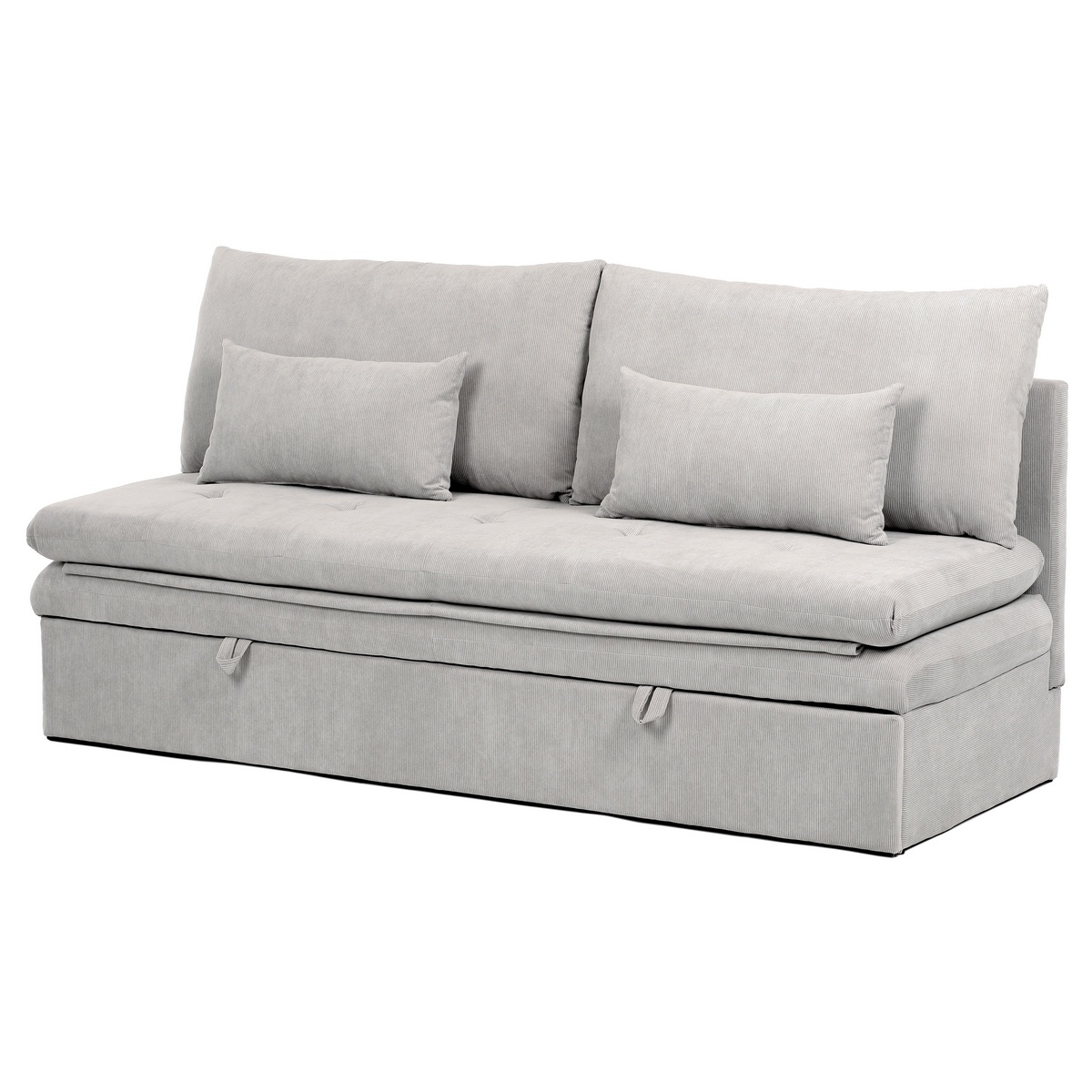 Rozkładana sofa trzyosobowa ASB-4740 BGE2,manżestrowa, beżowa