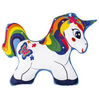 Pernă cu formă aparte Unicorn, alb, 55 x 50 cm Pernă cu formă aparte Unicorn, alb, 55 x 50 cm