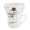 Orion Porcelanowy kubek z miseczką Bałwanek, 0,35l