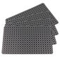 Suport farfurie Ornament, negru, 28 x 43 cm, set 4 buc.