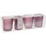 Set sfeșnice San Felice, violet 4 buc., 5,5x 6,5 cm