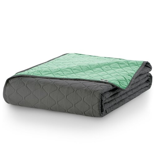 DecoKing Prekriv za postel Axel meta/jeklena, 170x 210 cm
