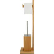 MSV Bambusov držalo za toaletni papir s krtačo 19 x 19 x 70,5 cm