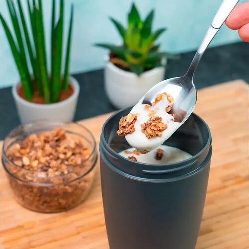 Westmark Zweiteilige Snackbox, 700 ml, anthrazit