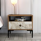 Noční stolek Lizbon Walnut White