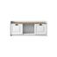 Dulap pentru pantofi Pilo White and Walnut