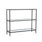 Metallregal D100, schwarz