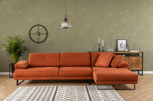 Ecksofa Mustang Small Right Orange