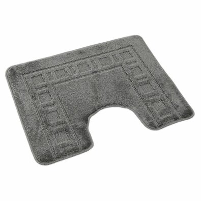 Covoraș pentru WC Kvalitex, Cadru gri, 60 x 50 cm
